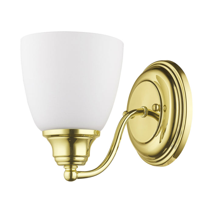 One Light Wall Sconce from the Somerville collection in Polished Brass finish