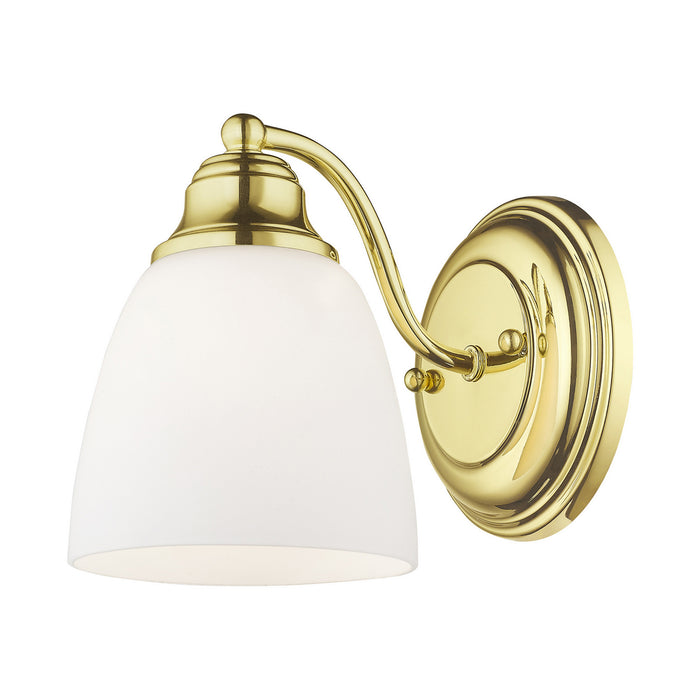 One Light Wall Sconce from the Somerville collection in Polished Brass finish