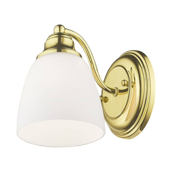 One Light Wall Sconce from the Somerville collection in Polished Brass finish