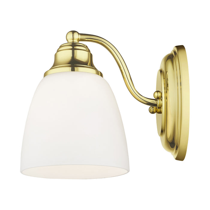 One Light Wall Sconce from the Somerville collection in Polished Brass finish