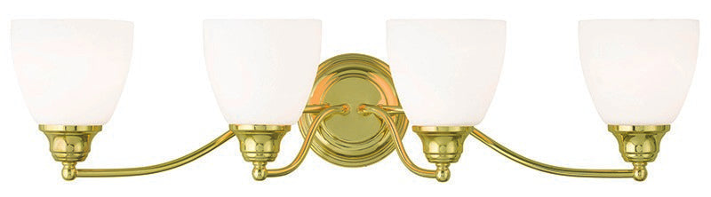 Livex Lighting - 13674-02 - Four Light Bath Vanity - Somerville - Polished Brass