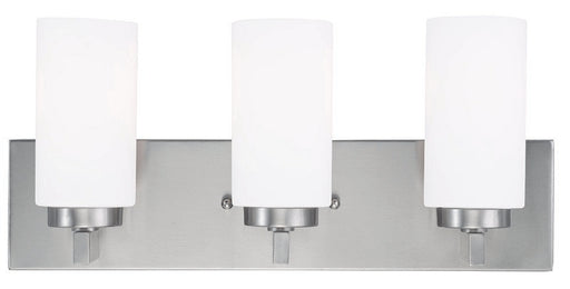 Livex Lighting - 16373-91 - Three Light Bath Vanity - West Lake - Brushed Nickel