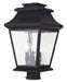Livex Lighting - 20238-07 - Three Light Outdoor Post Lantern - Hathaway - Bronze
