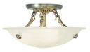 Livex Lighting - 4272-01 - Three Light Ceiling Mount - Oasis - Antique Brass