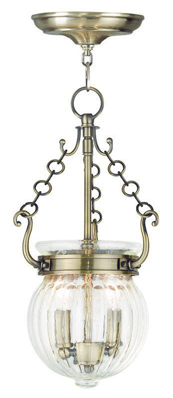 Livex Lighting - 50503-01 - Two Light Pendant - Everett - Antique Brass