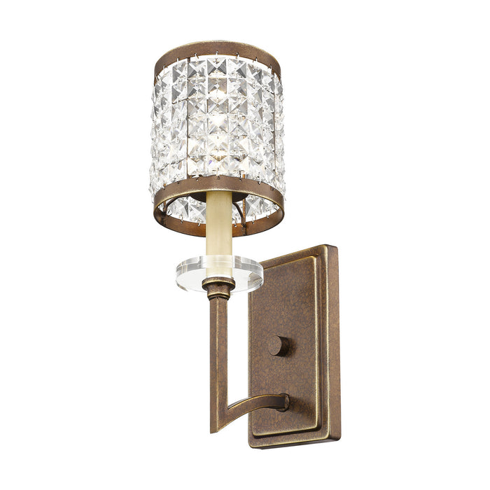 One Light Wall Sconce from the Grammercy collection in Hand Painted Palacial Bronze finish