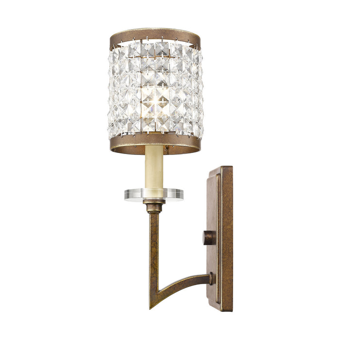 One Light Wall Sconce from the Grammercy collection in Hand Painted Palacial Bronze finish