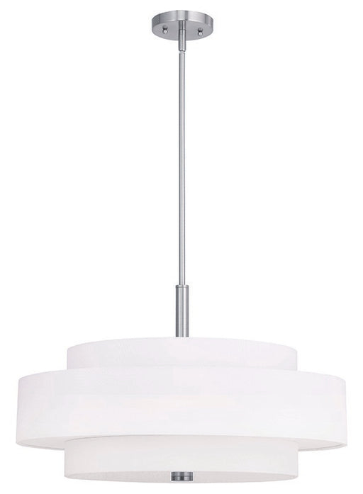 Livex Lighting - 50875-91 - Five Light Pendant - Meridian - Brushed Nickel
