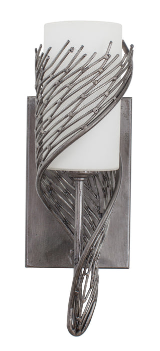 One Light Wall Sconce from the Flow collection in Steel finish