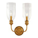 Hudson Valley - 292-AGB - Two Light Wall Sconce - Lafayette - Aged Brass