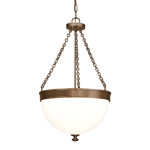 Hudson Valley - 327-HB - Three Light Pendant - Barrington - Historic Bronze