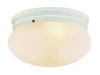 Trans Globe Imports - 3619 WH - One Light Flushmount - Dash - White