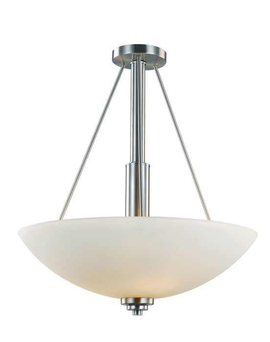 Three Light Pendant from the Mod Pod collection in Brushed Nickel finish
