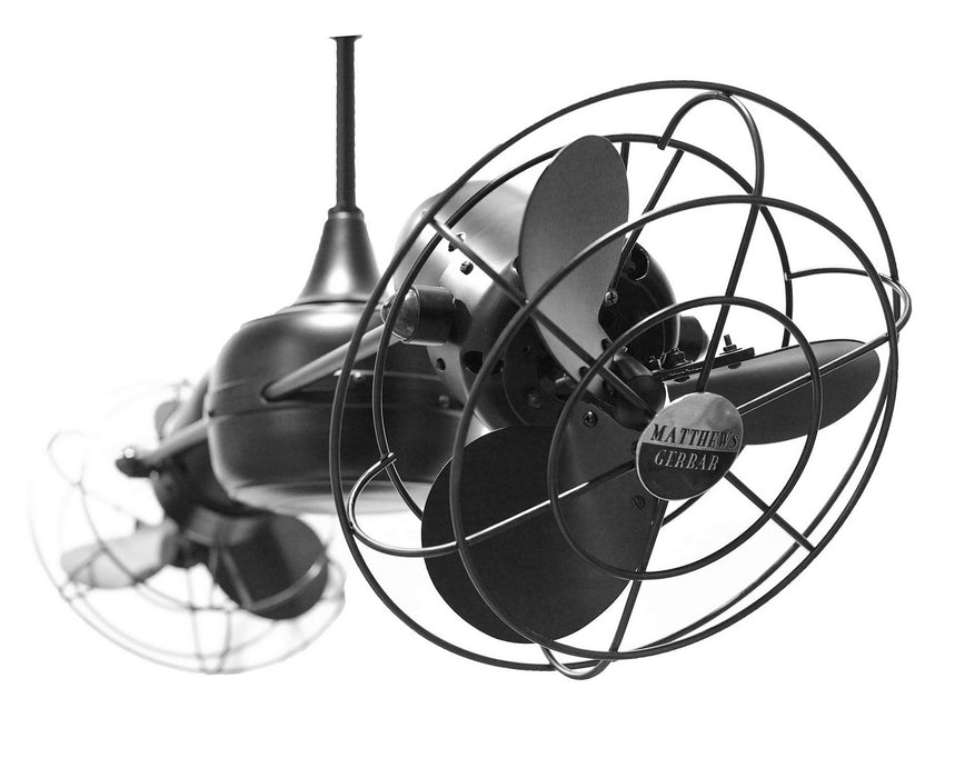 Ceiling Fan from the Duplo-Dinamico collection in Matte Black finish