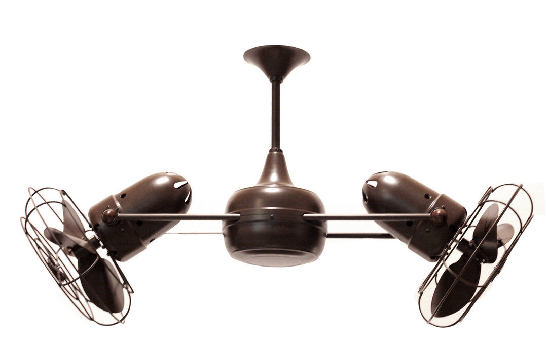 Ceiling Fan from the Duplo-Dinamico collection in Bronzette finish