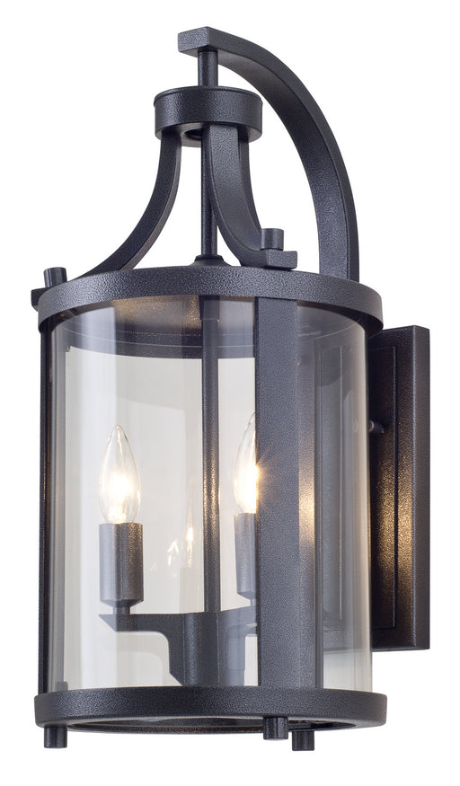DVI Lighting - DVP4472HB-CL - Two Light Outdoor Wall Sconce - Niagara Outdoor - Hammered Black w/ Clear Glass