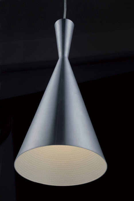 One Light Pendant from the Bronx collection in Brushed Nickel finish