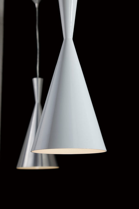 One Light Pendant from the Bronx collection in Brushed Nickel finish