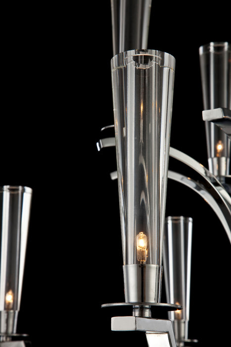 12 Light Chandelier from the Cromo collection in Polished Chrome finish
