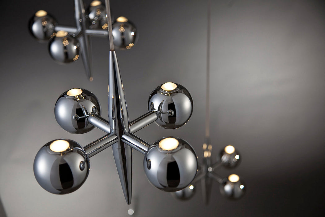 LED Chandelier from the Pearla collection in Chrome finish