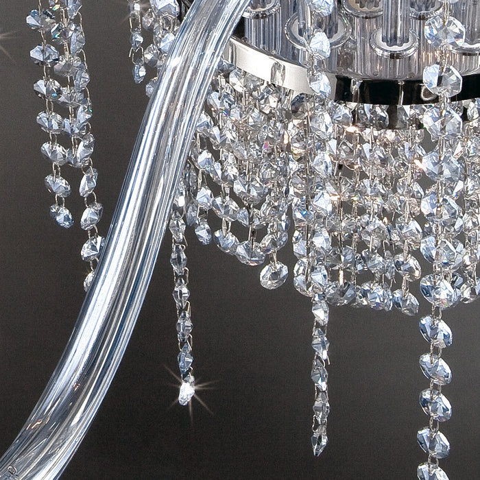 Three Light Chandelier from the Nava collection in Chrome finish
