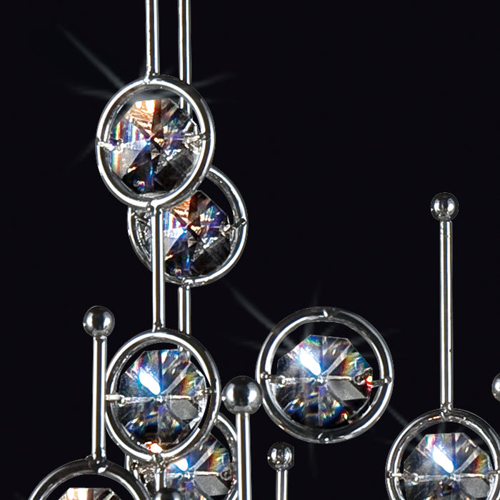Six Light Chandelier from the Vice collection in Chrome finish