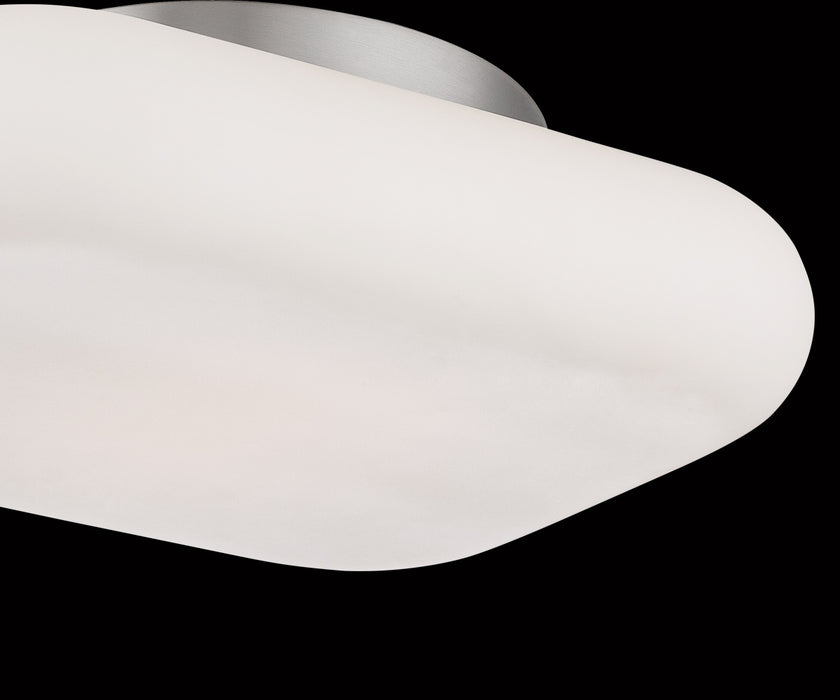 LED Flush Mount from the Alma collection in Satin Nickel finish