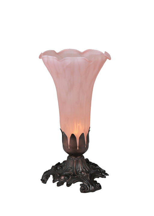 Meyda Tiffany - 11241 - One Light Accent Lamp - Pink Pond Lily - Antique