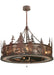 Meyda Tiffany - 115914 - 11 Light Chandel-Air - Elk At Dusk - Rust,Custom,Hand Wrought Iron
