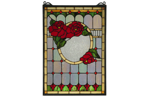 Meyda Tiffany - 119443 - Window - Morgan Rose - Zai Zag Flame Beige Red