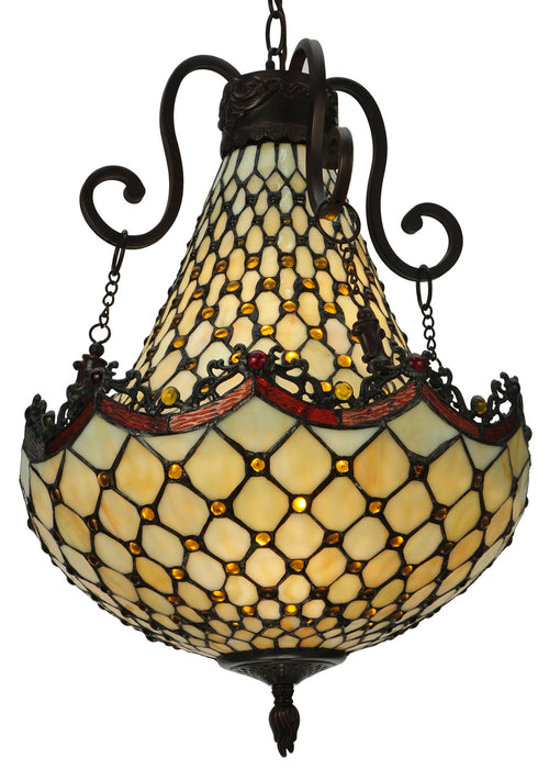 Meyda Tiffany - 124833 - Five Light Pendant - Jeweled Katherine - Chrome