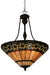 Meyda Tiffany - 125115 - Three Light Inverted Pendant - Ilona - Mahogany Bronze