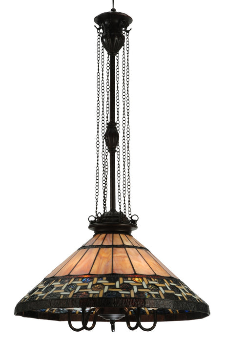 Meyda Tiffany - 125116 - Pendant - Ilona - Craftsman Brown