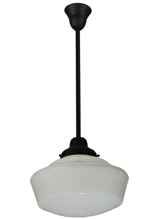 Meyda Tiffany - 125622 - One Light Pendant - Revival - Black Powdercoat