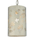 Meyda Tiffany - 126756 - One Light Mini Pendant - Butterflies & Ferns - Stainless Steel