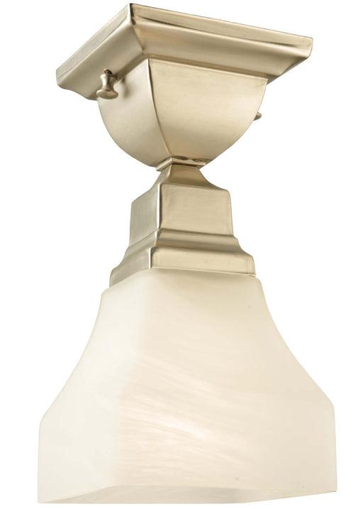 Meyda Tiffany - 129075 - One Light Flushmount - Bungalow - Brushed Nickel