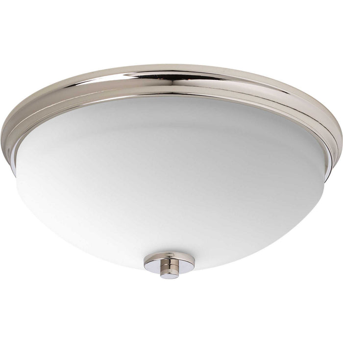 Two Light Flush Mount from the Replay collection in Polished Nickel finish