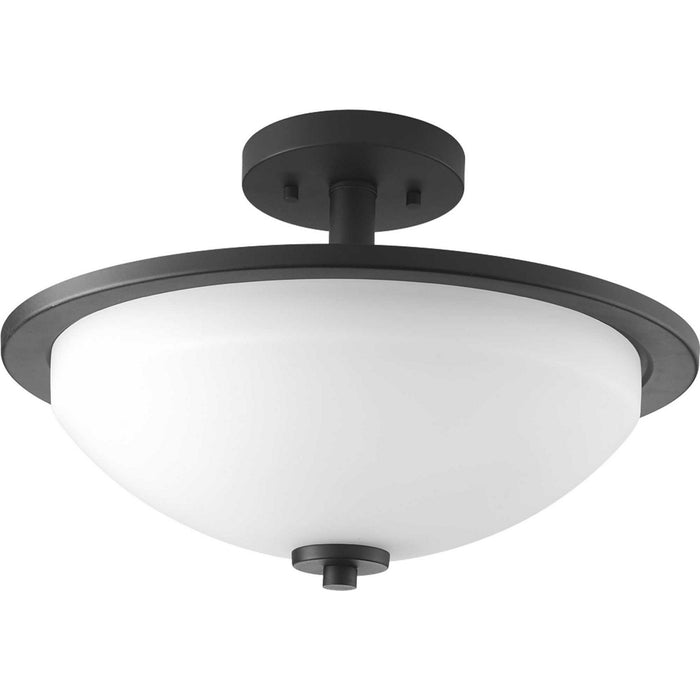 Two Light Semi-Flush Mount from the Replay collection in Black finish
