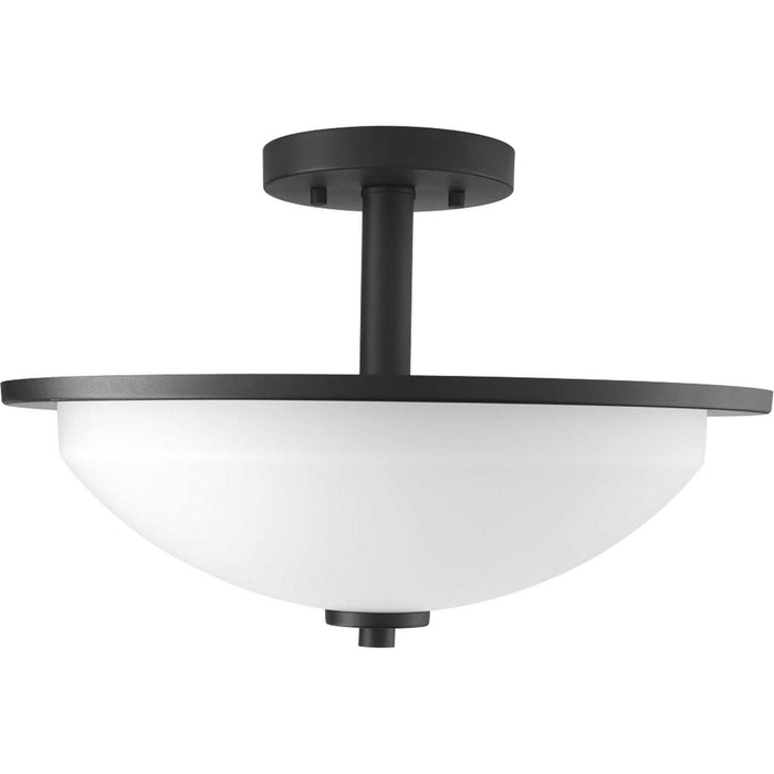 Two Light Semi-Flush Mount from the Replay collection in Black finish