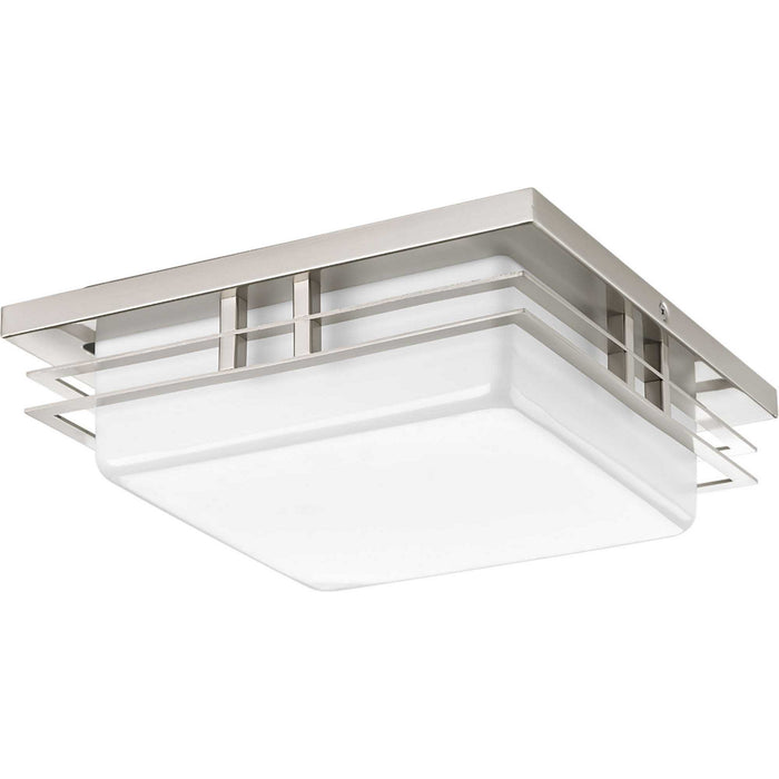 LED Wall/Ceiling Mount from the Helm collection in Brushed Nickel finish