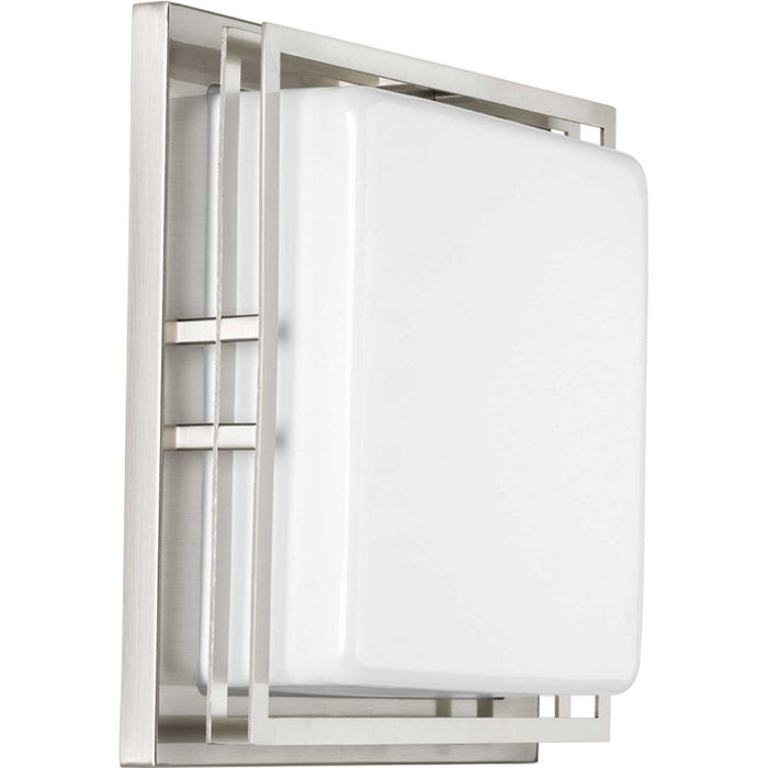 LED Wall/Ceiling Mount from the Helm collection in Brushed Nickel finish