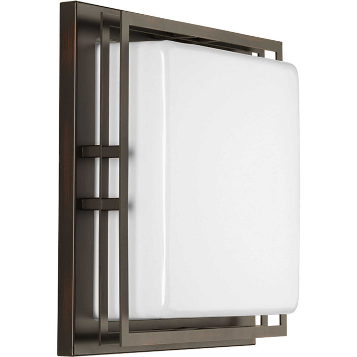 LED Wall/Ceiling Mount from the Helm collection in Antique Bronze finish