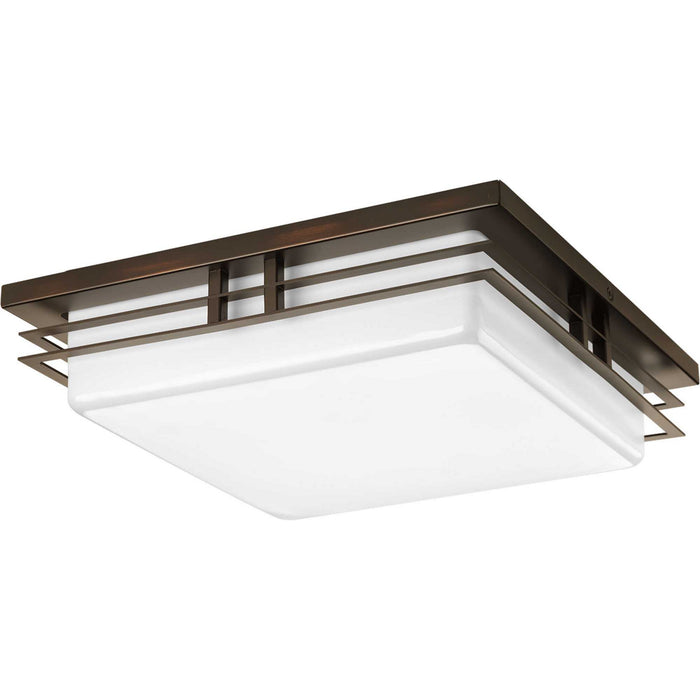 LED Ceiling/Wall Mount from the Helm collection in Antique Bronze finish