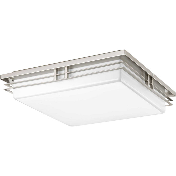 LED Flush Mount from the Helm collection in Brushed Nickel finish
