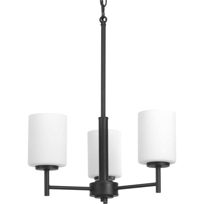Three Light Chandelier from the Replay collection in Black finish