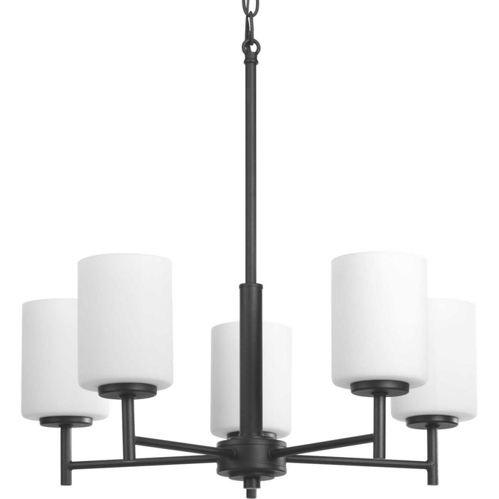 Five Light Chandelier from the Replay collection in Black finish