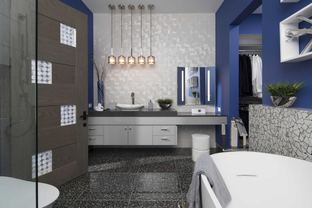 One Light Mini Pendant from the Mingle collection in Brushed Nickel finish