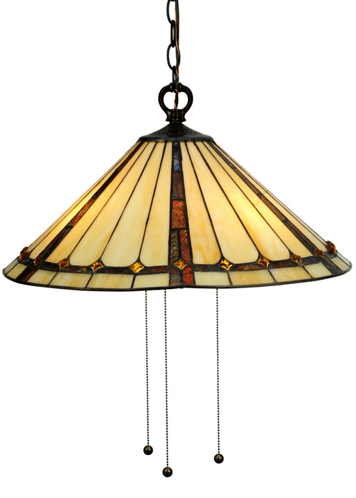 Meyda Tiffany - 130744 - 20``Pendant - Belvidere - Mahogany Bronze