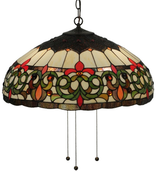 Meyda Tiffany - 130757 - Three Light Pendant - Creole - Custom,Chrome
