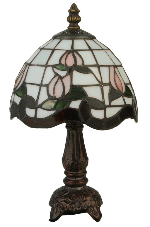 Meyda Tiffany - 132340 - One Light Mini Lamp - Roseborder - Timeless Bronze,Custom